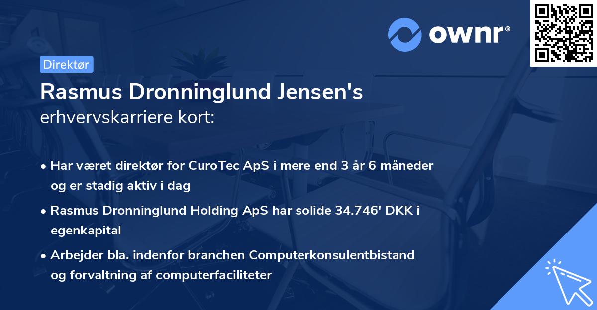 Rasmus Dronninglund Jensen's erhvervskarriere kort