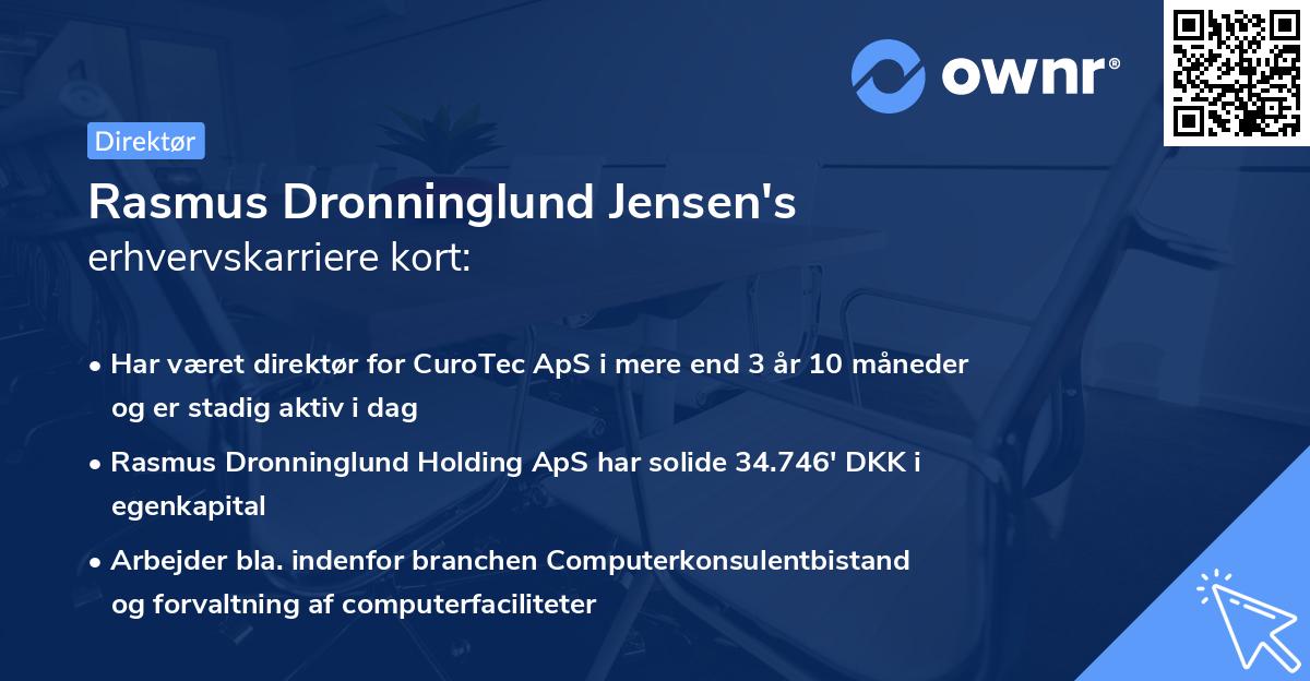 Rasmus Dronninglund Jensen's erhvervskarriere kort