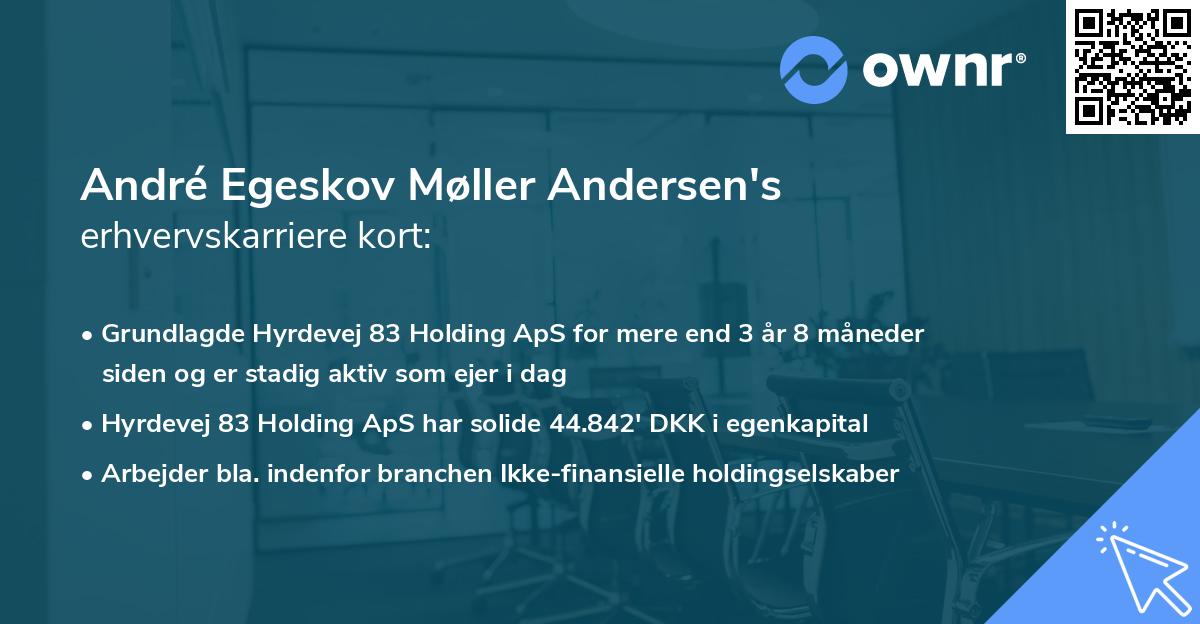 André Egeskov Møller Andersen's erhvervskarriere kort