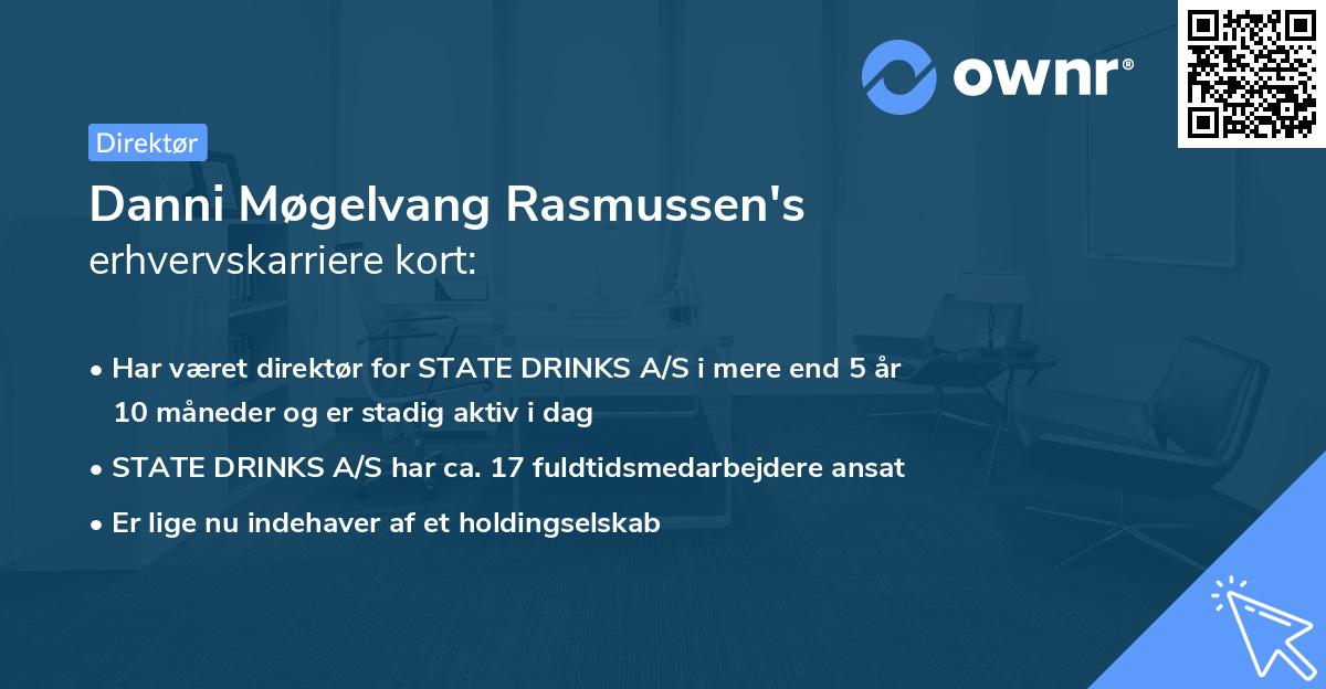 Danni Møgelvang Rasmussen's erhvervskarriere kort