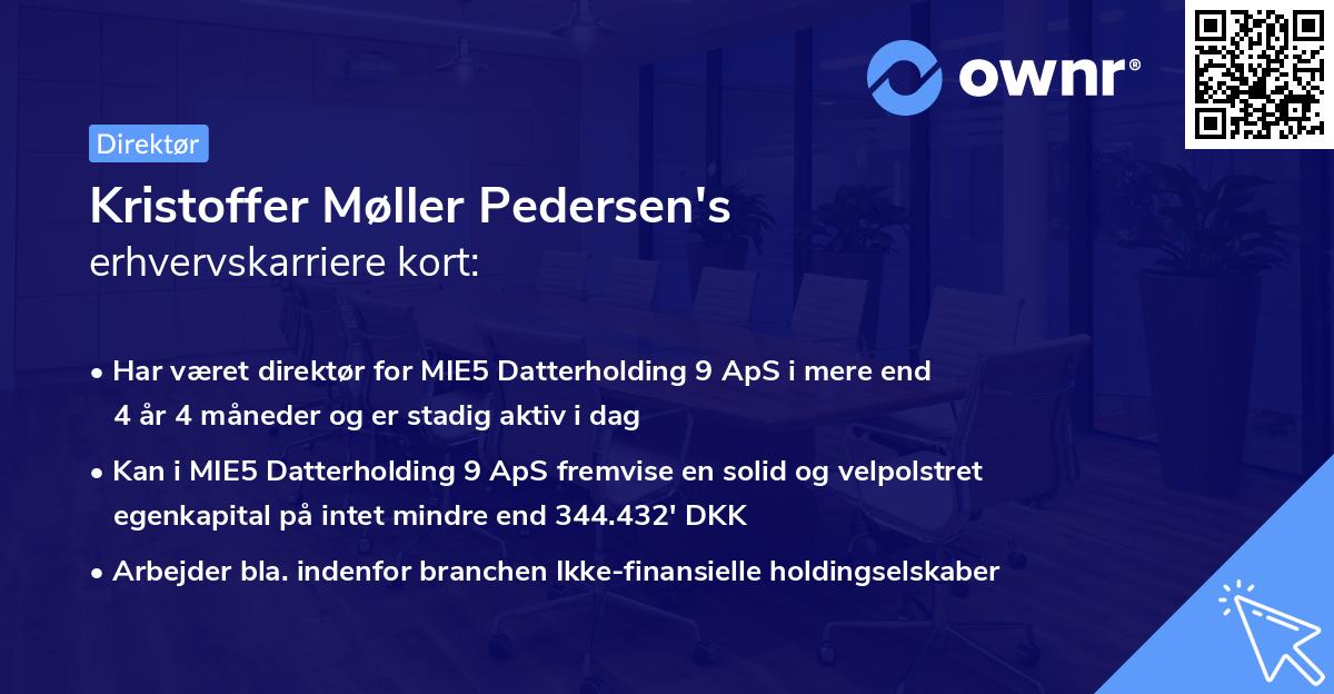 Kristoffer Møller Pedersen's erhvervskarriere kort