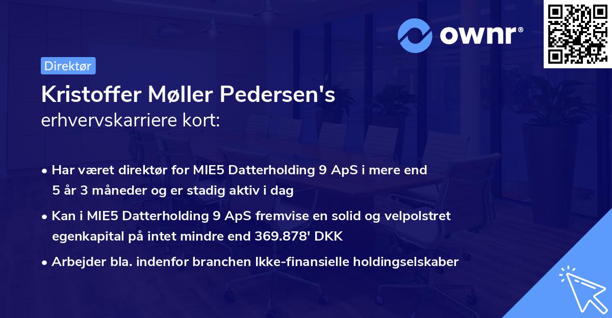 Kristoffer Møller Pedersen's erhvervskarriere kort