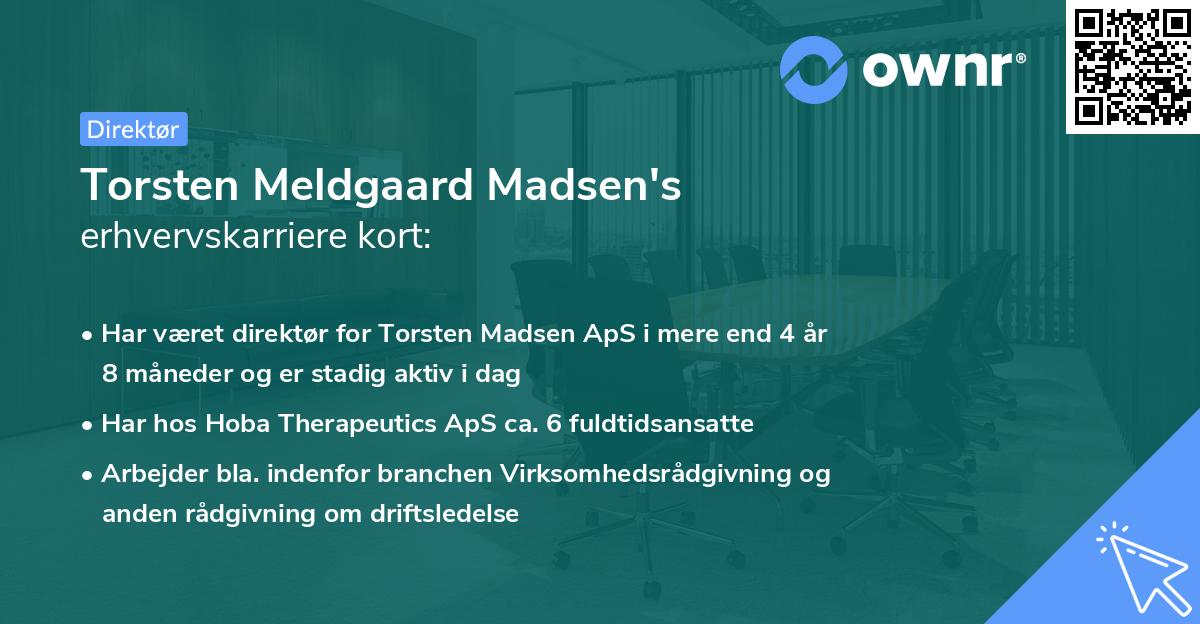 Torsten Meldgaard Madsen's erhvervskarriere kort