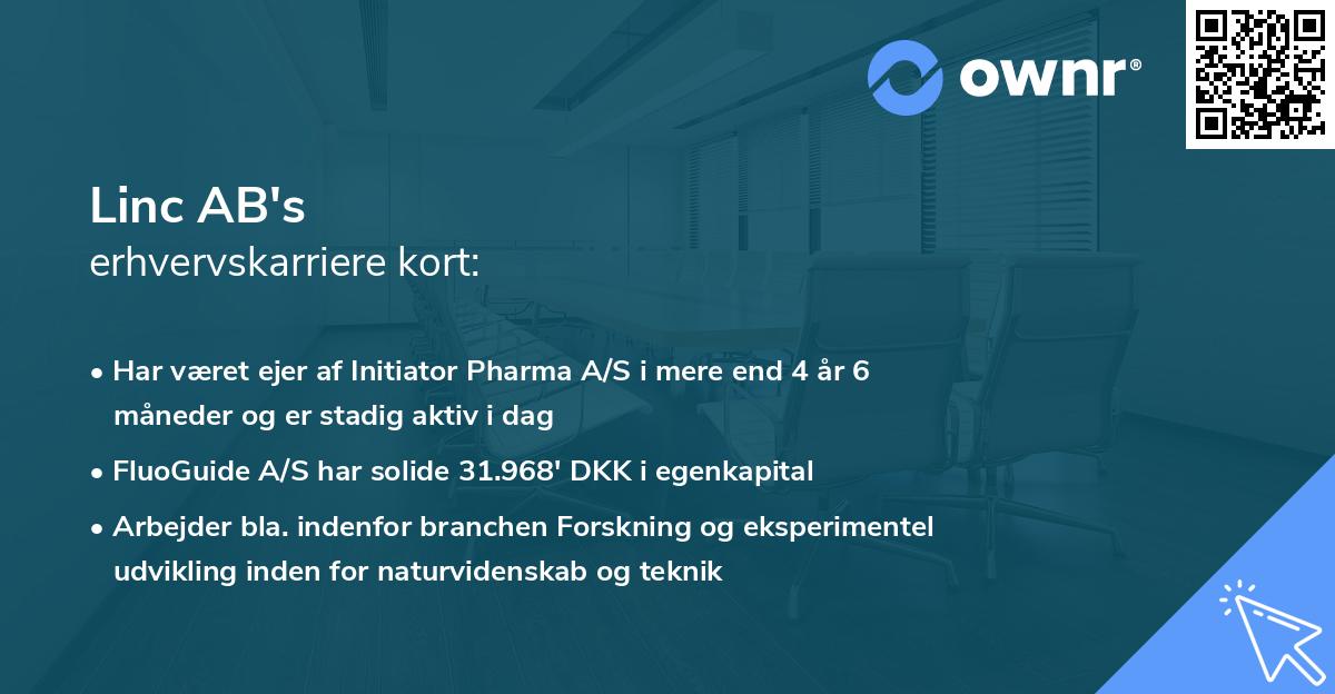 Linc AB's erhvervskarriere kort