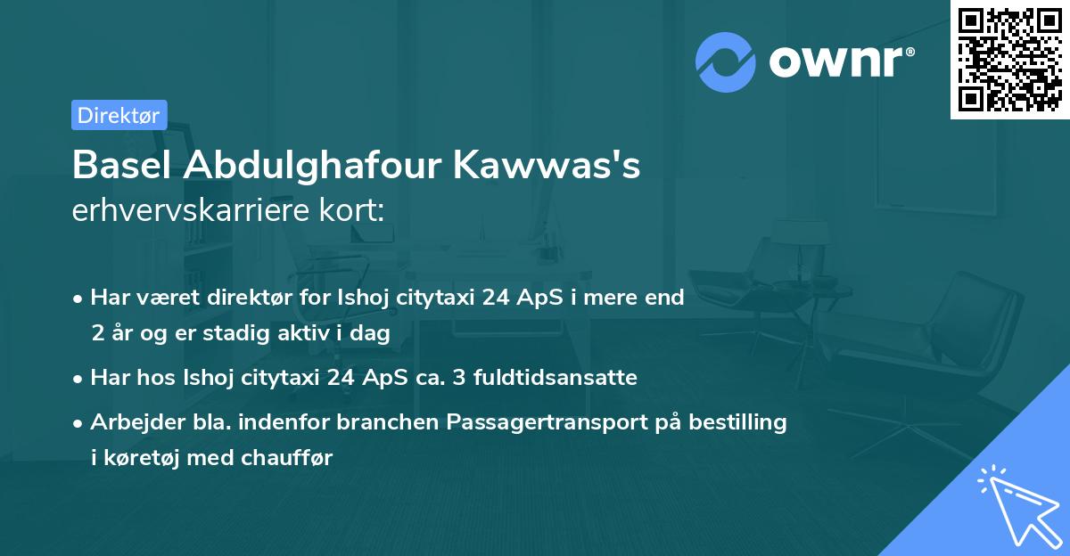 Basel Abdulghafour Kawwas's erhvervskarriere kort