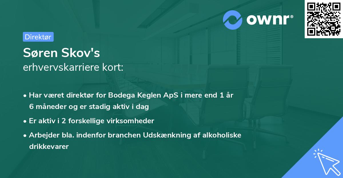 Søren Skov's erhvervskarriere kort