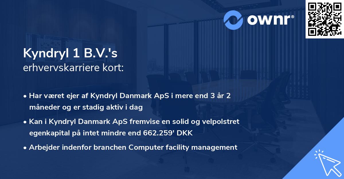 Kyndryl 1 B.V.'s erhvervskarriere kort