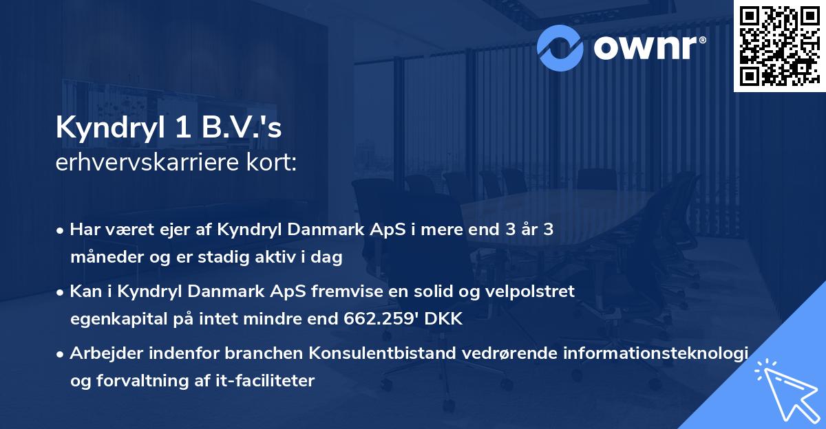 Kyndryl 1 B.V.'s erhvervskarriere kort