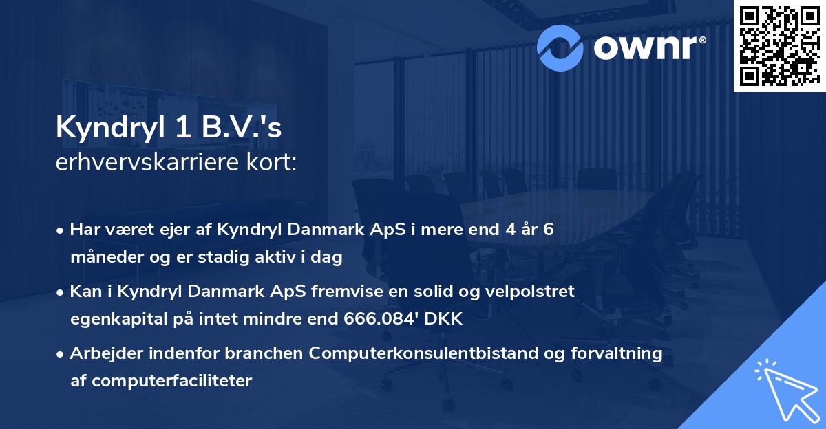 Kyndryl 1 B.V.'s erhvervskarriere kort