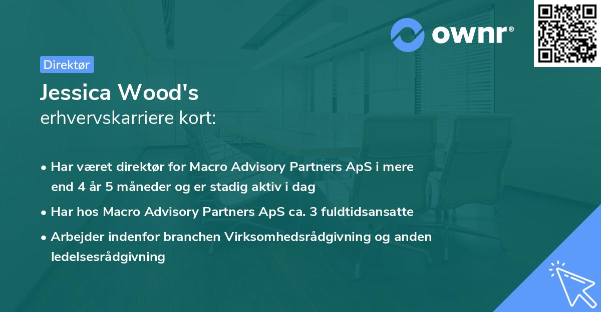 Jessica Wood's erhvervskarriere kort