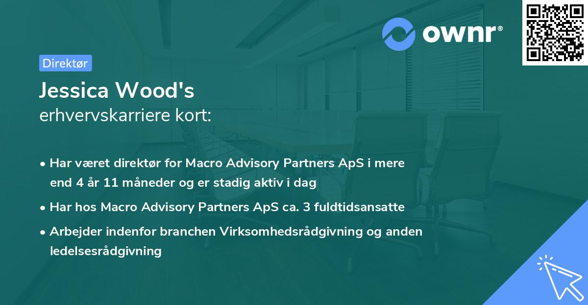 Jessica Wood's erhvervskarriere kort