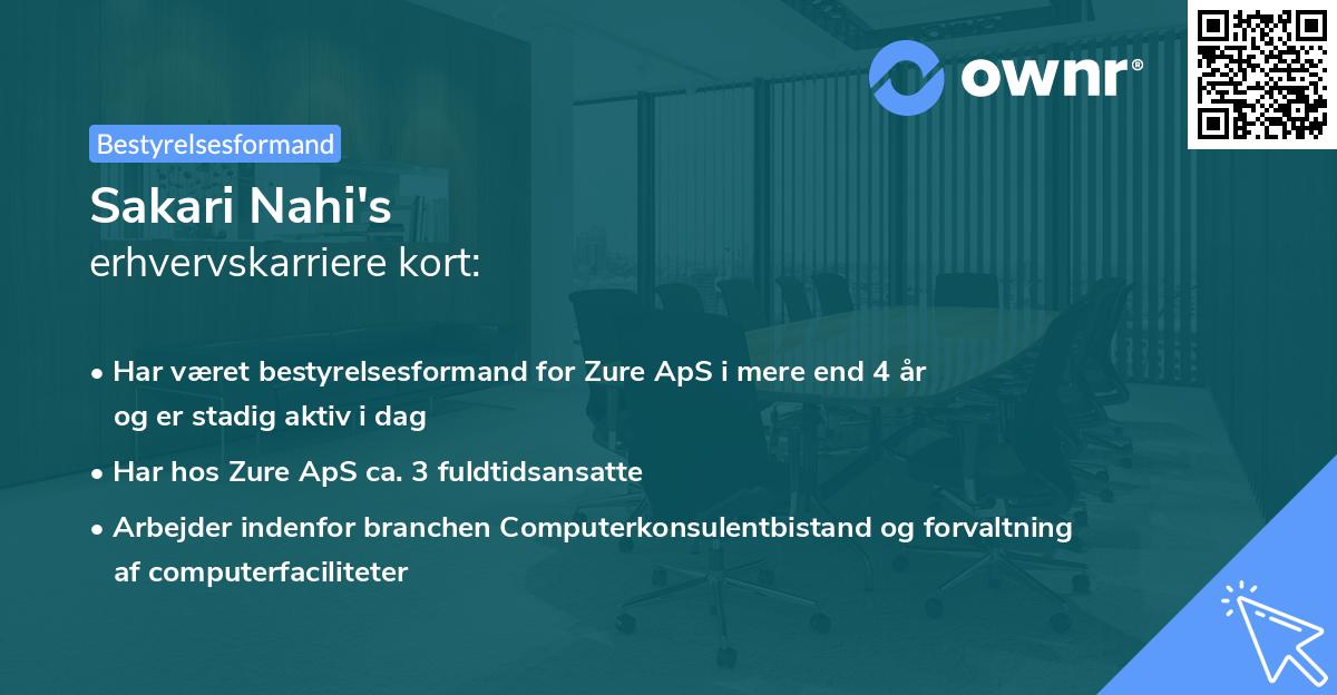 Sakari Nahi's erhvervskarriere kort