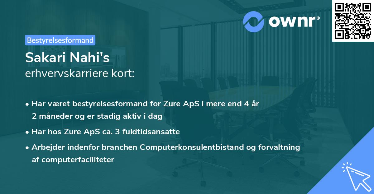 Sakari Nahi's erhvervskarriere kort