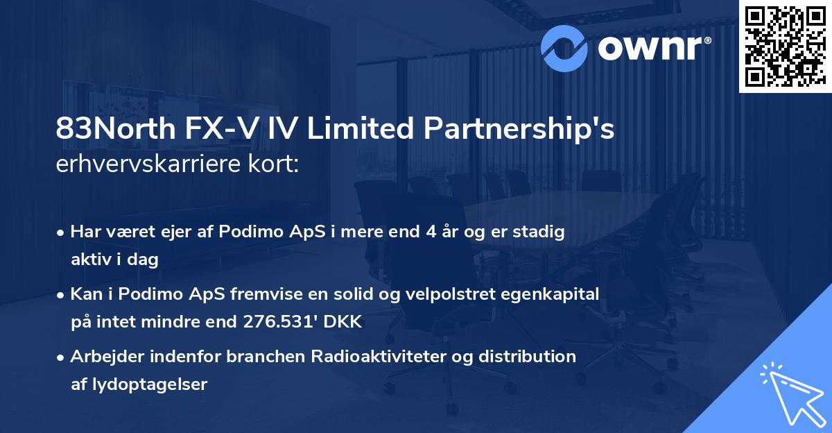 83North FX-V lV Limited Partnership's erhvervskarriere kort