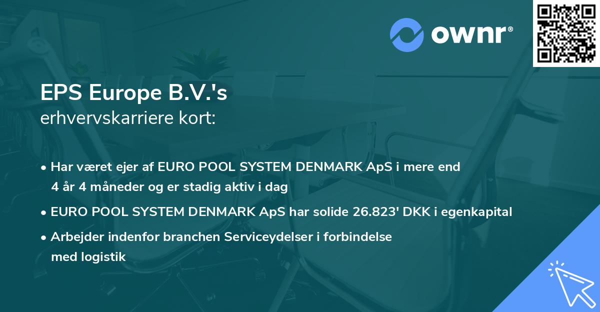 EPS Europe B.V.'s erhvervskarriere kort