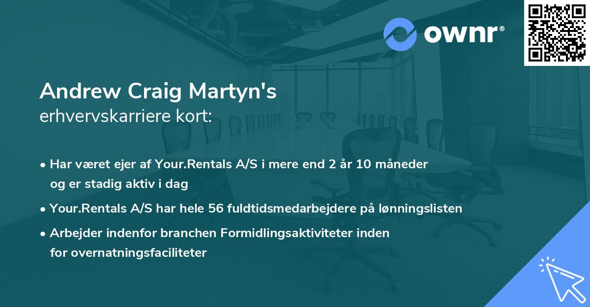 Andrew Craig Martyn's erhvervskarriere kort