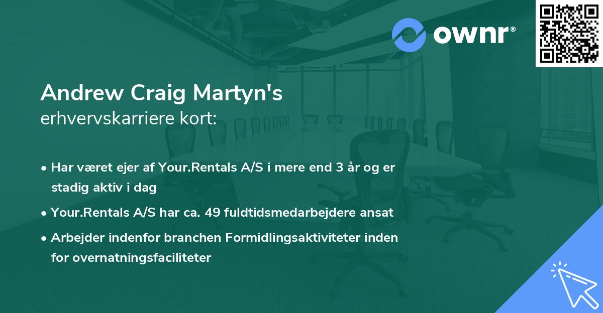Andrew Craig Martyn's erhvervskarriere kort
