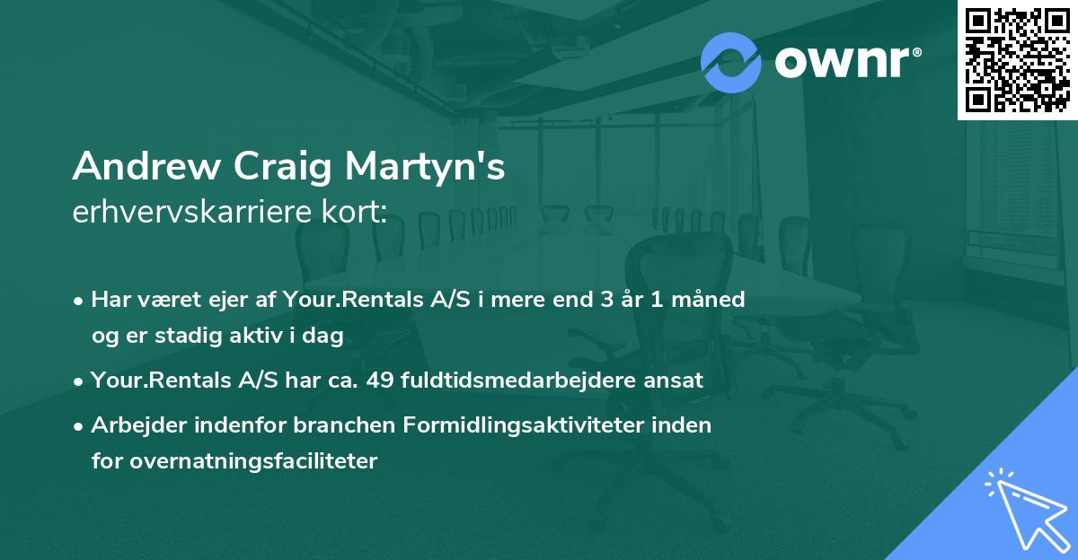 Andrew Craig Martyn's erhvervskarriere kort