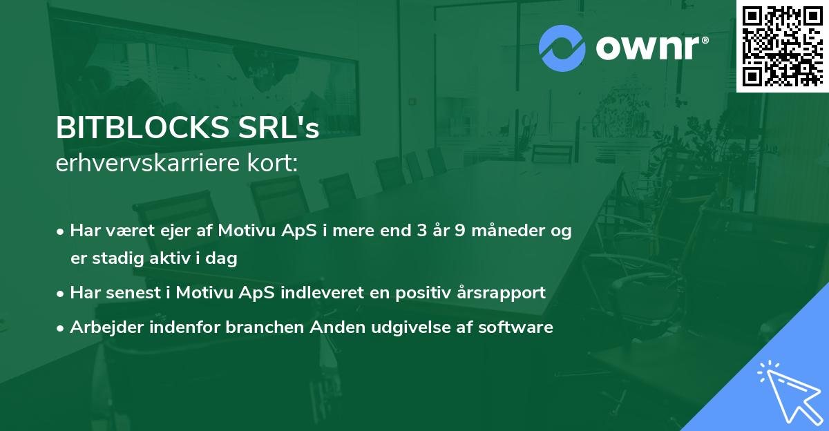 BITBLOCKS SRL's erhvervskarriere kort