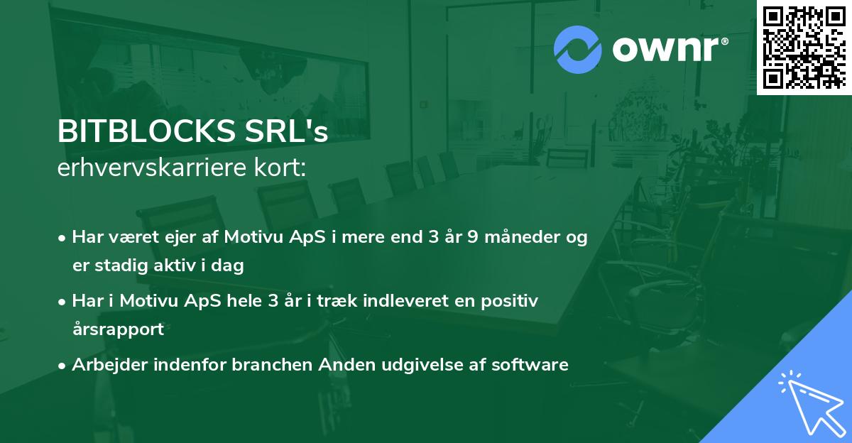BITBLOCKS SRL's erhvervskarriere kort