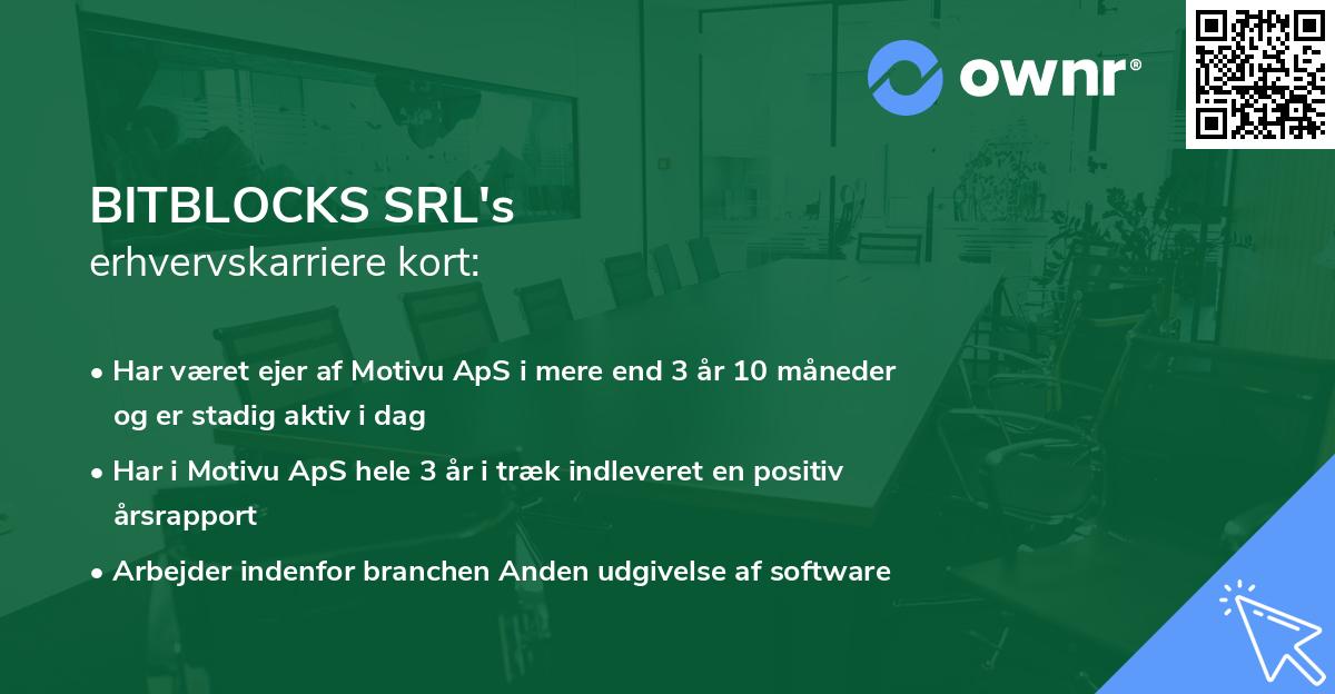 BITBLOCKS SRL's erhvervskarriere kort