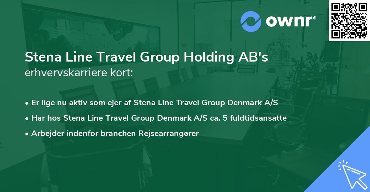 Stena Line Travel Group Holding AB's erhvervskarriere kort