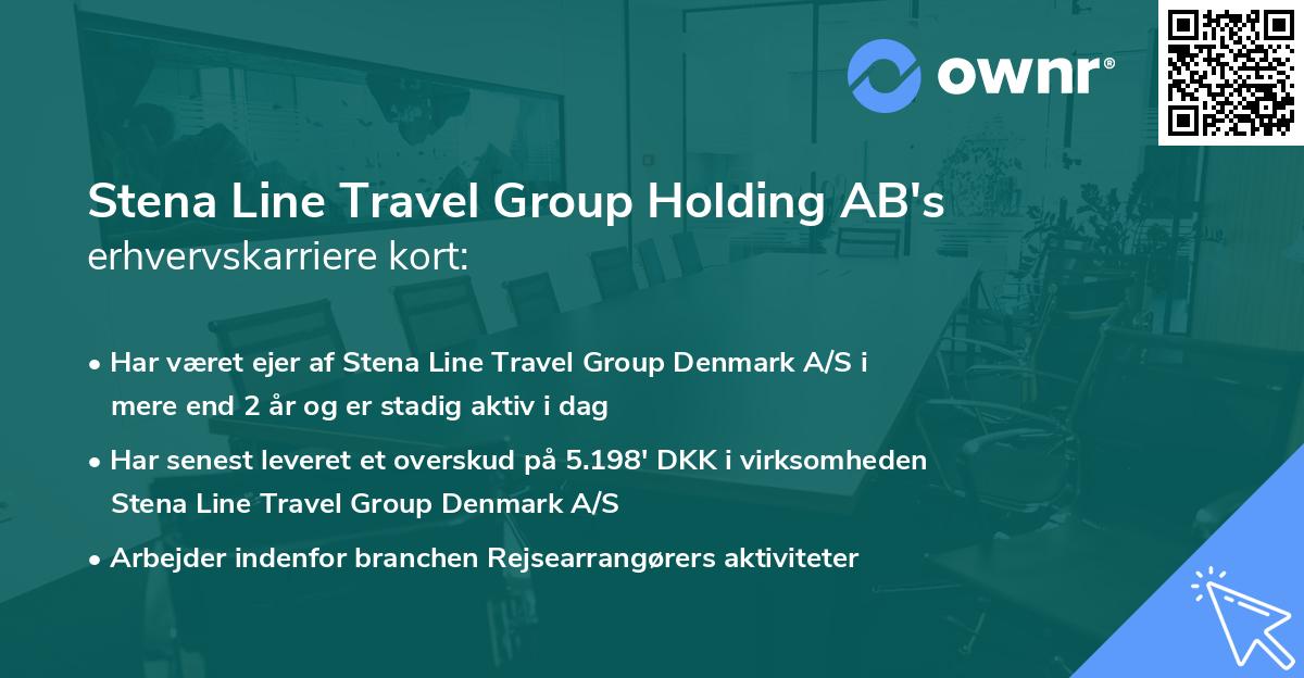 Stena Line Travel Group Holding AB's erhvervskarriere kort