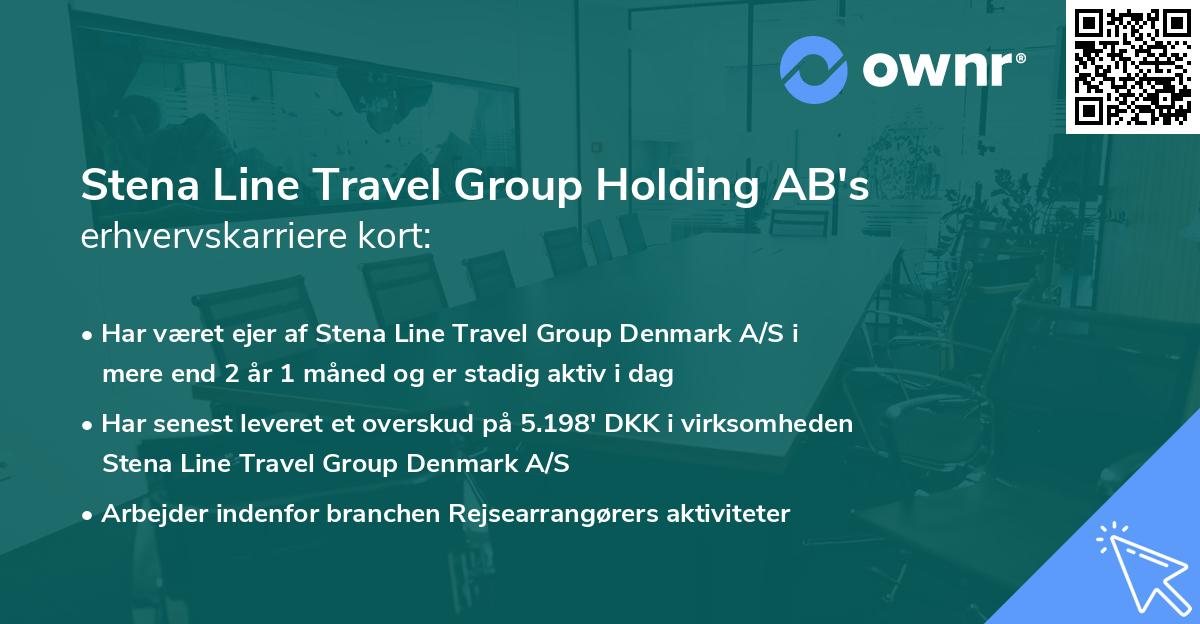 Stena Line Travel Group Holding AB's erhvervskarriere kort