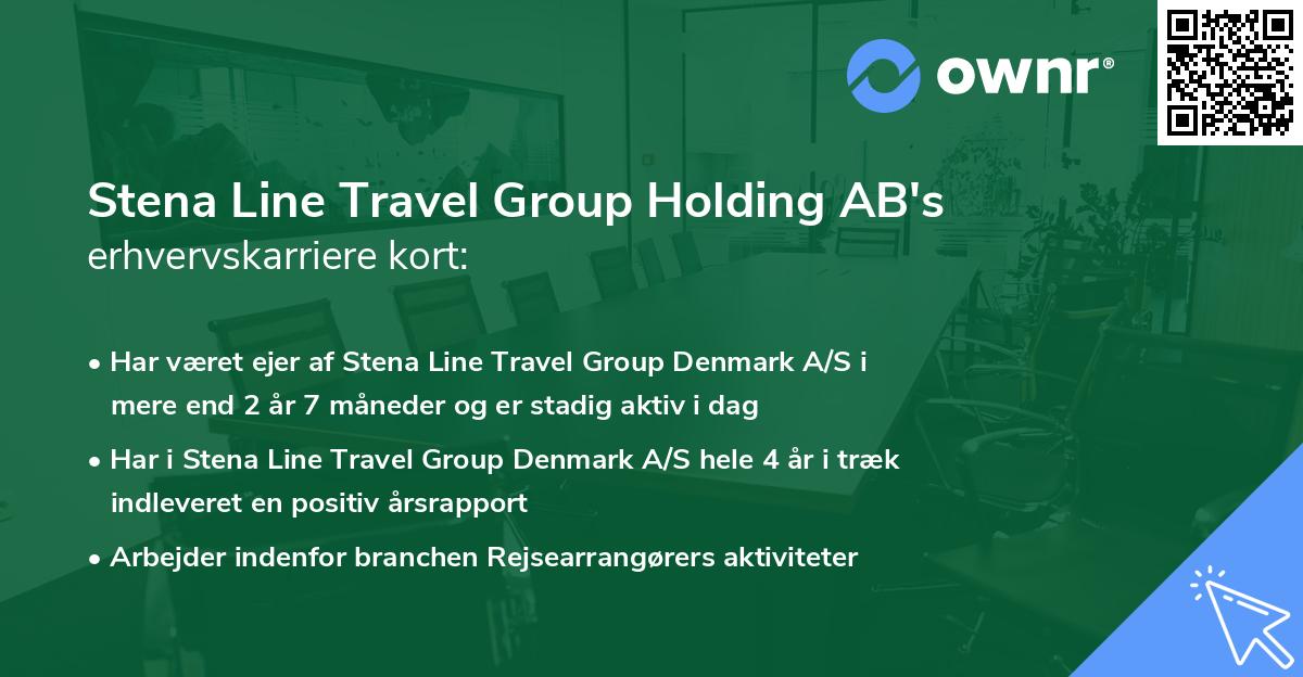 Stena Line Travel Group Holding AB's erhvervskarriere kort
