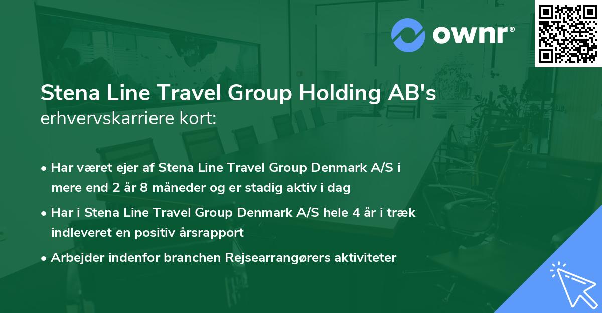 Stena Line Travel Group Holding AB's erhvervskarriere kort