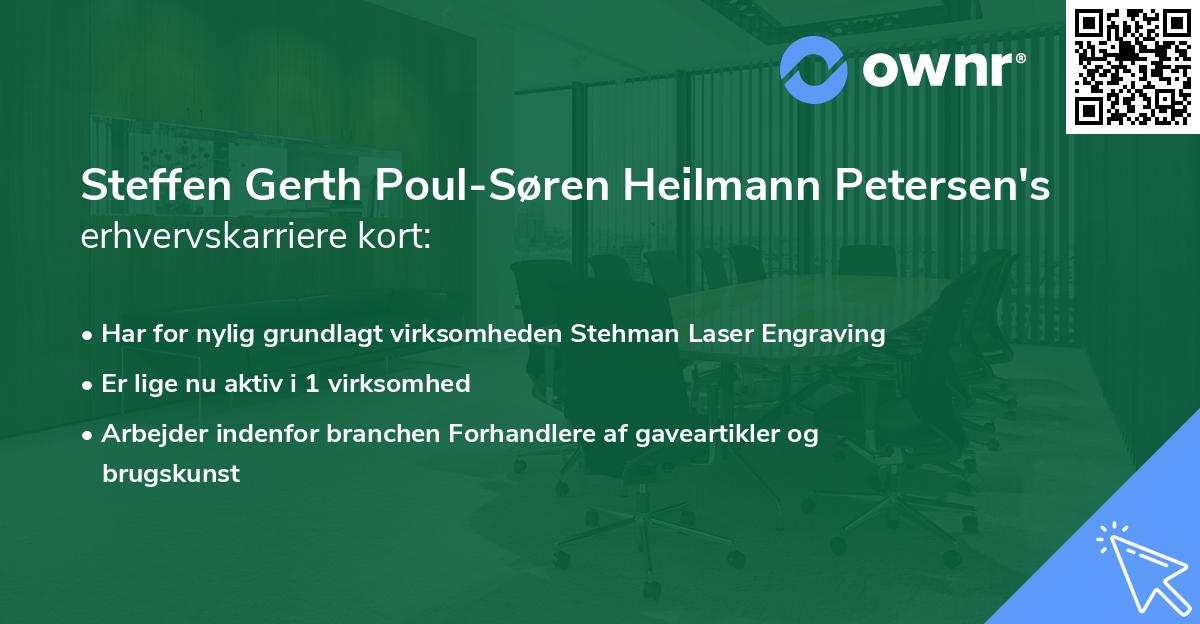 Steffen Gerth Poul-Søren Heilmann Petersen's erhvervskarriere kort