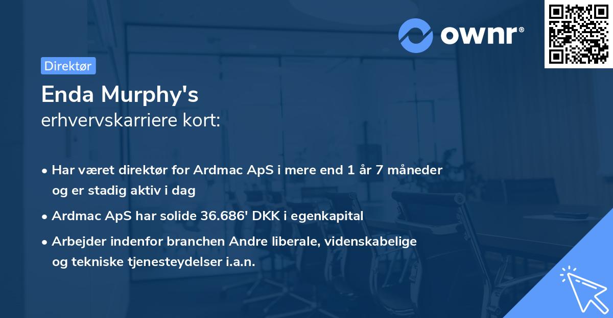 Enda Murphy's erhvervskarriere kort