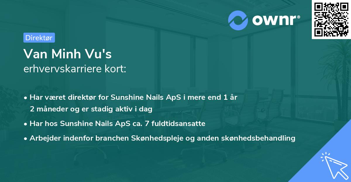 Van Minh Vu's erhvervskarriere kort