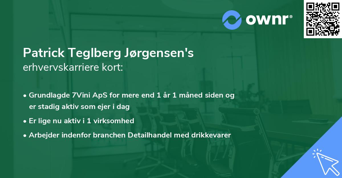 Patrick Teglberg Jørgensen's erhvervskarriere kort