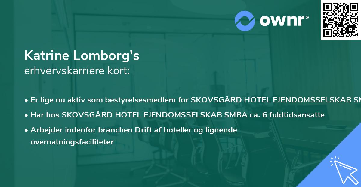 Katrine Lomborg's erhvervskarriere kort
