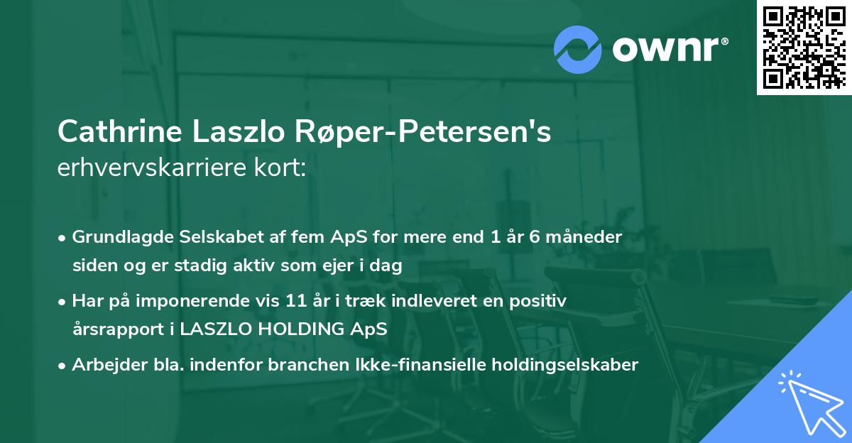 Cathrine Laszlo Røper-Petersen's erhvervskarriere kort