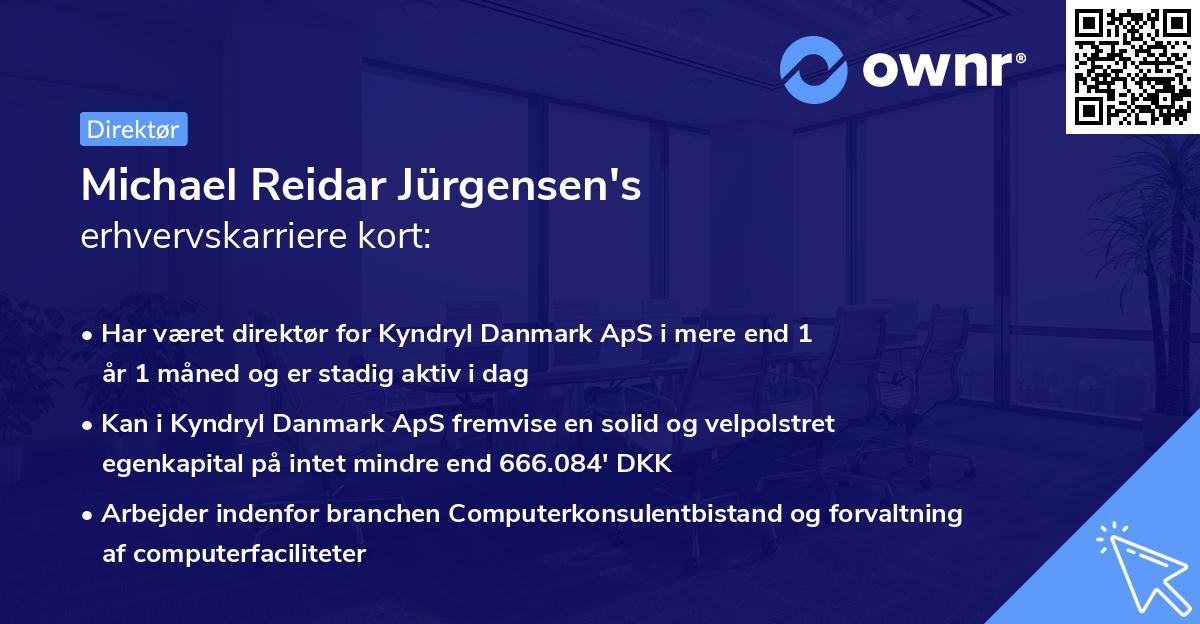 Michael Reidar Jürgensen's erhvervskarriere kort