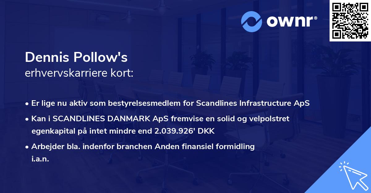Dennis Pollow's erhvervskarriere kort
