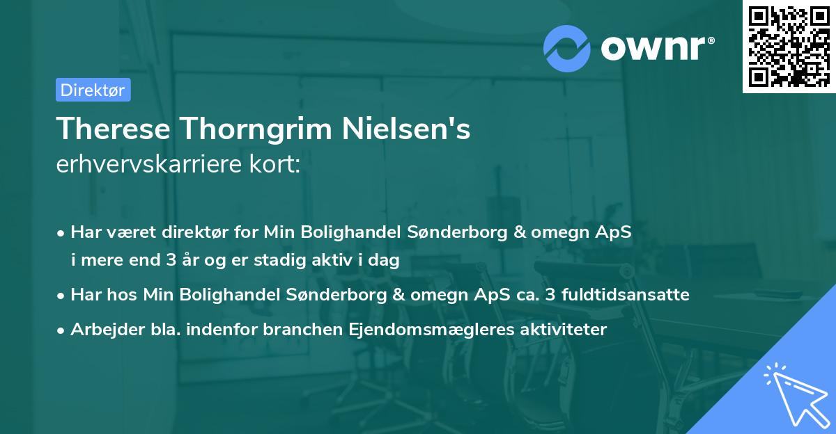 Therese Thorngrim Nielsen's erhvervskarriere kort