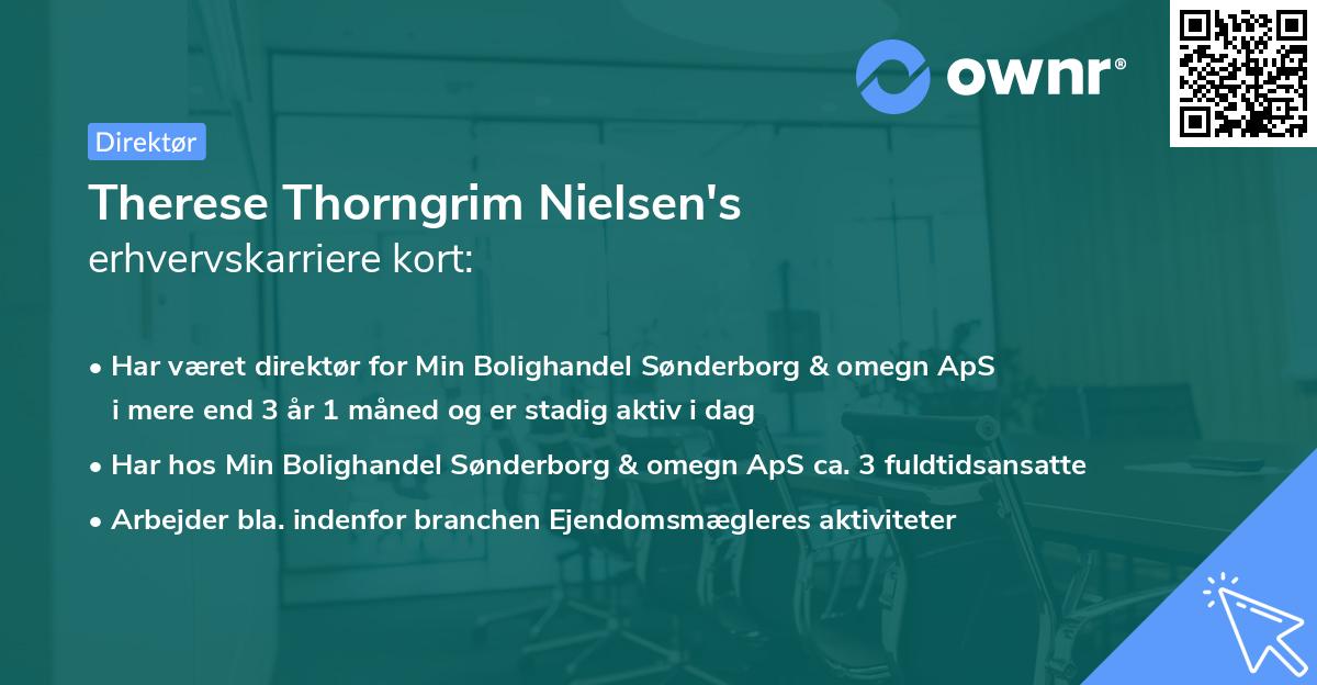 Therese Thorngrim Nielsen's erhvervskarriere kort