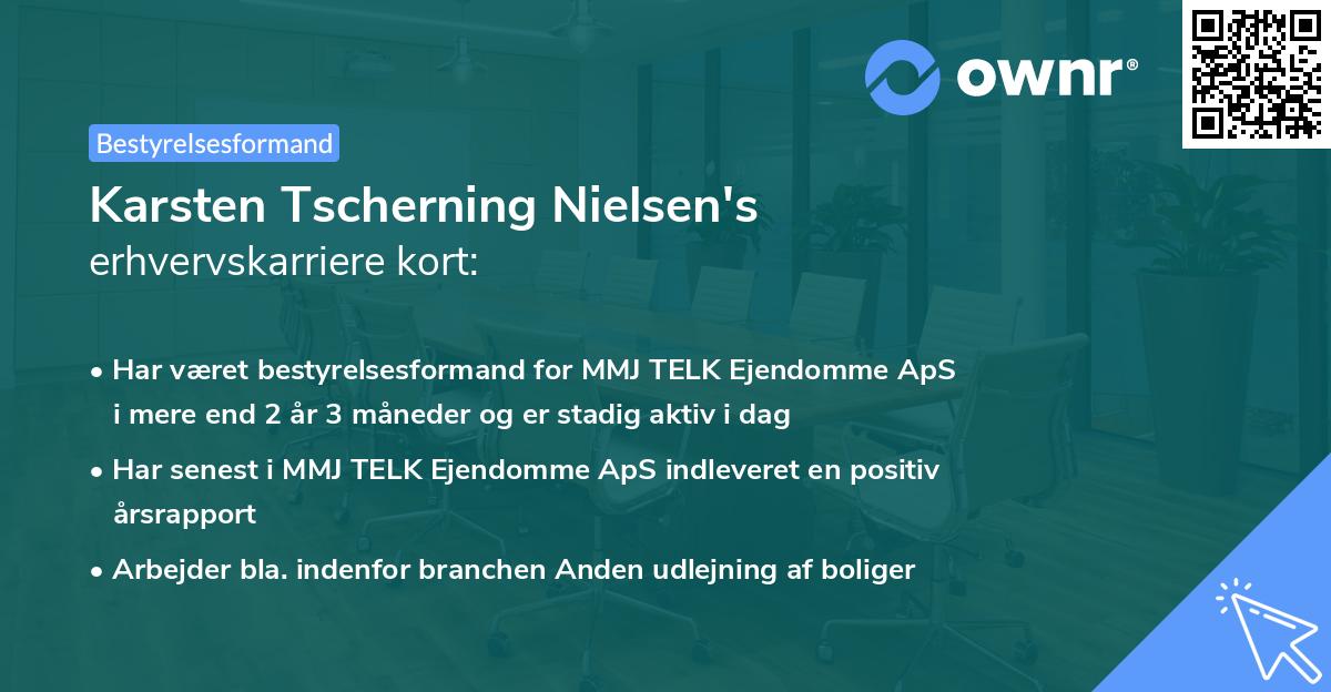 Karsten Tscherning Nielsen's erhvervskarriere kort
