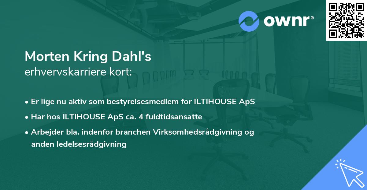 Morten Kring Dahl's erhvervskarriere kort