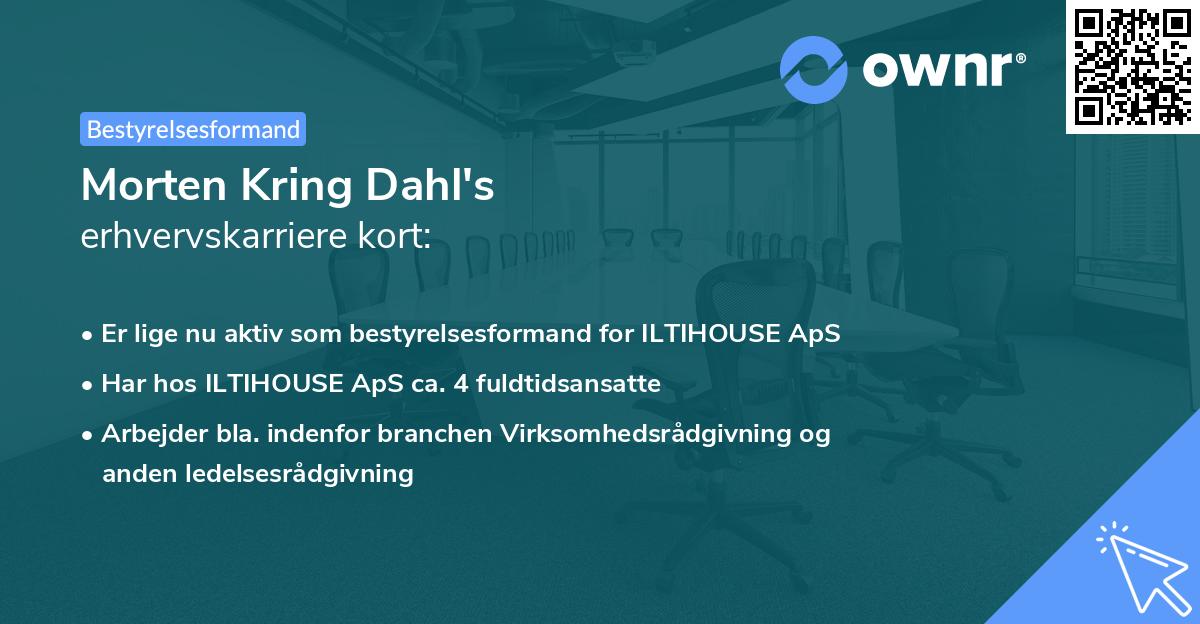 Morten Kring Dahl's erhvervskarriere kort