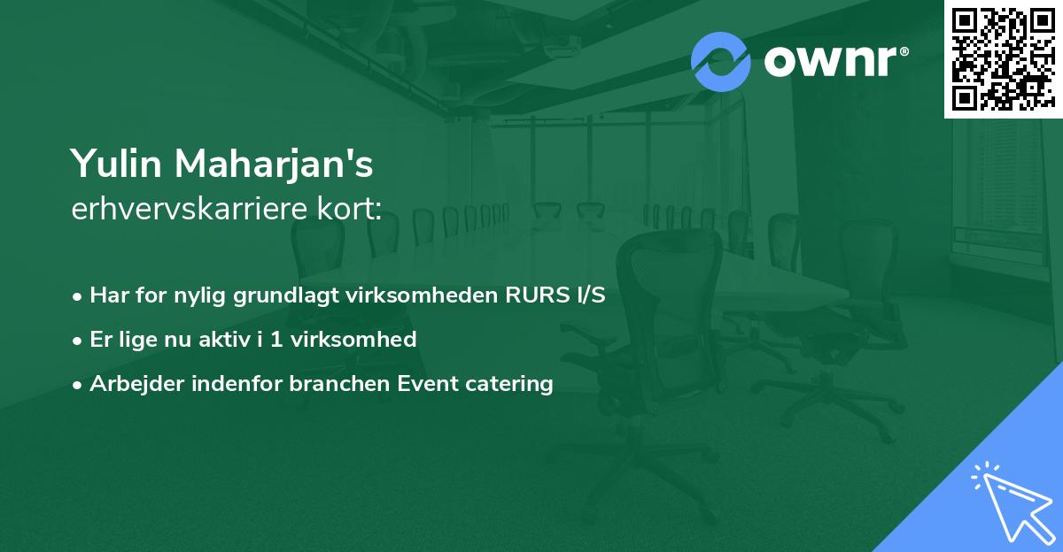 Yulin Maharjan's erhvervskarriere kort