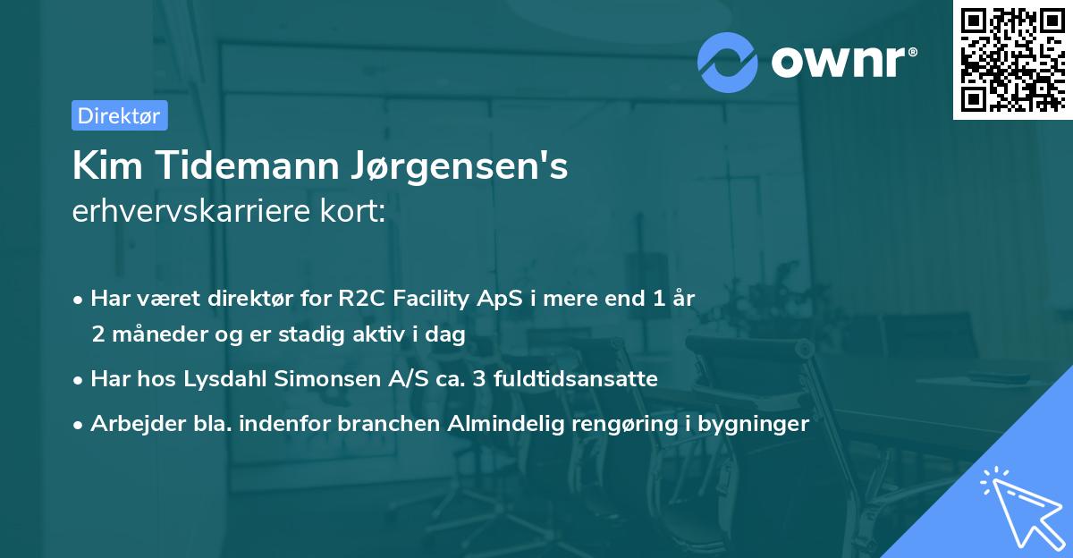Kim Tidemann Jørgensen's erhvervskarriere kort