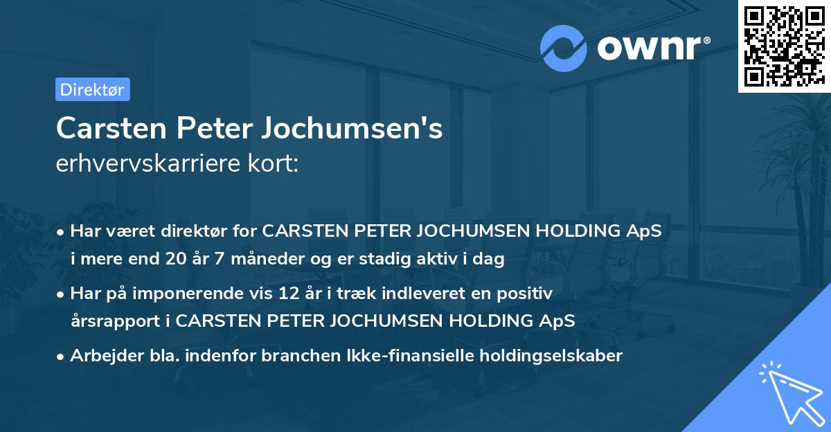 Carsten Peter Jochumsen's erhvervskarriere kort