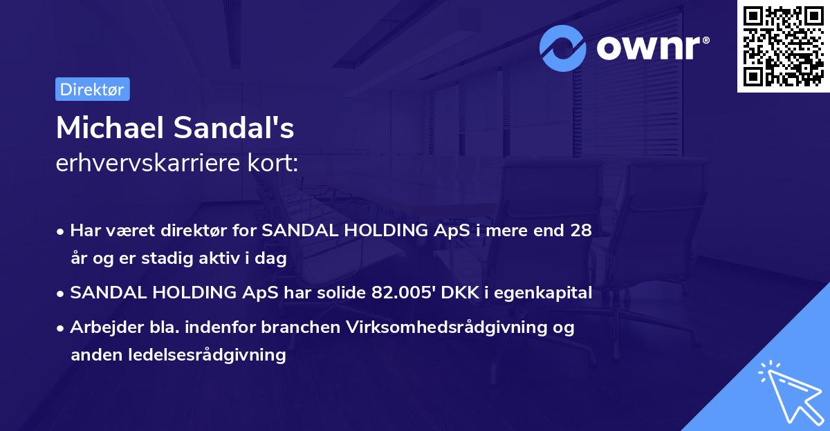 Michael Sandal's erhvervskarriere kort