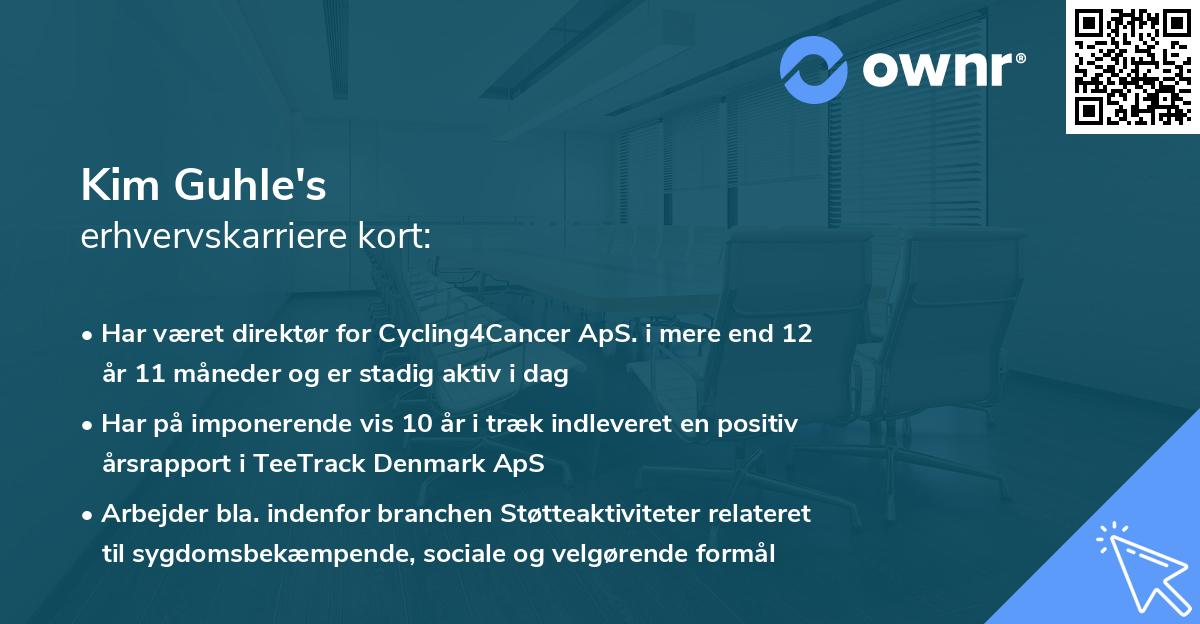 Kim Guhle's erhvervskarriere kort