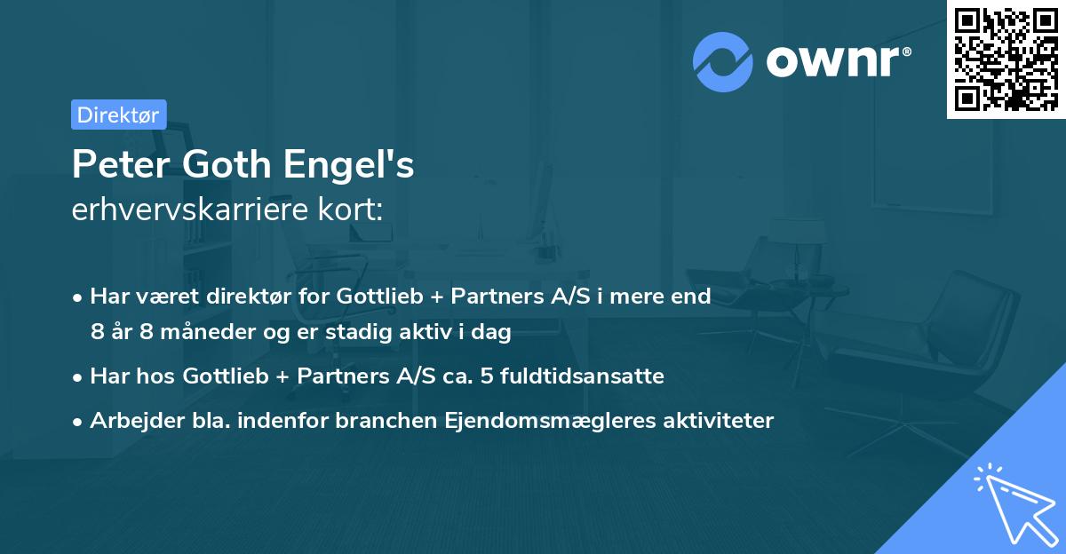 Peter Goth Engel's erhvervskarriere kort