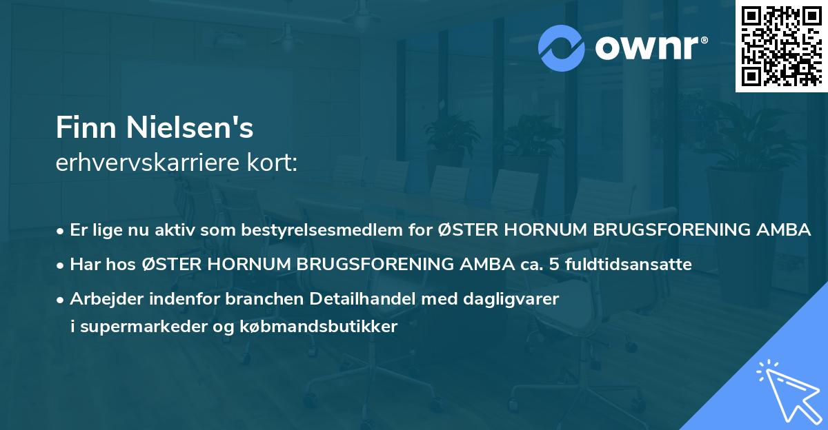 Finn Nielsen's erhvervskarriere kort